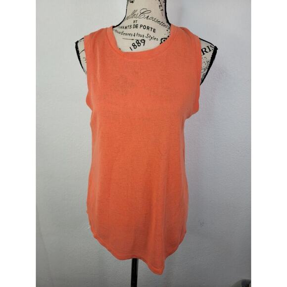 Athleta Breezy Tank Top Womes Small Longline Relaxed Orange Style 384043 - Picture 2 of 8